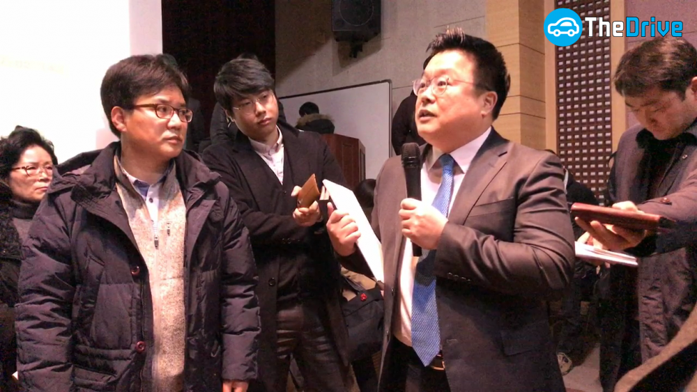 현대자동차그룹 신사옥추진사업단 대외협력실장 이중열 상무가 설명회 취지를 밝히고 있다