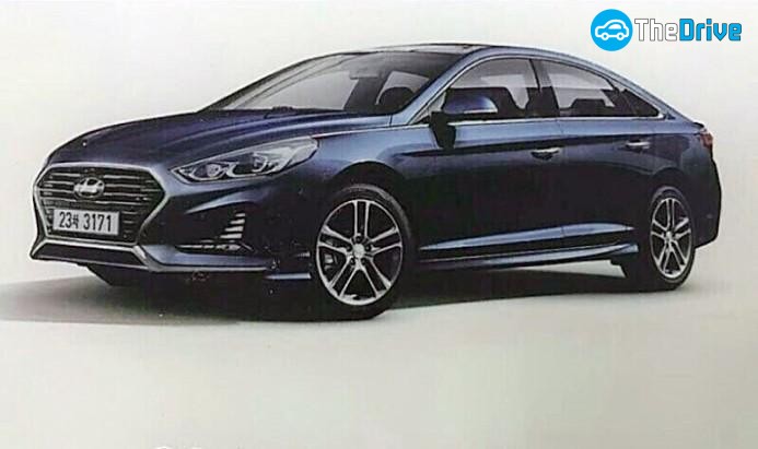 LF쏘나타 부분변경 모델 유출 사진