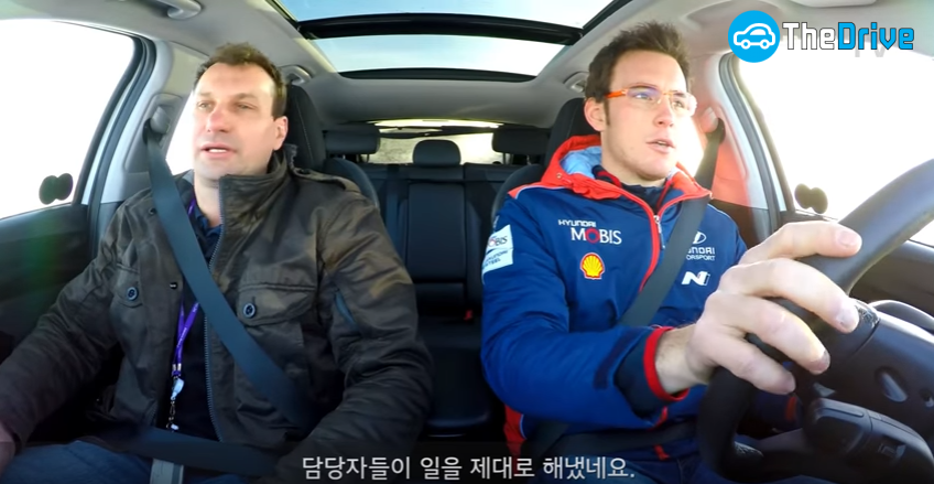 i30N 운전 중인 현대모터스포츠 소속 월드랠리챔피언십(WRC) 드라이버 티에리 누빌