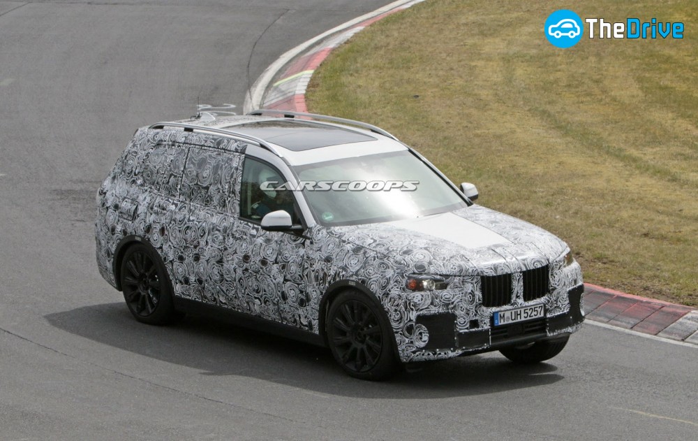 BMW X7 스파이샷 / 사진=carscoops