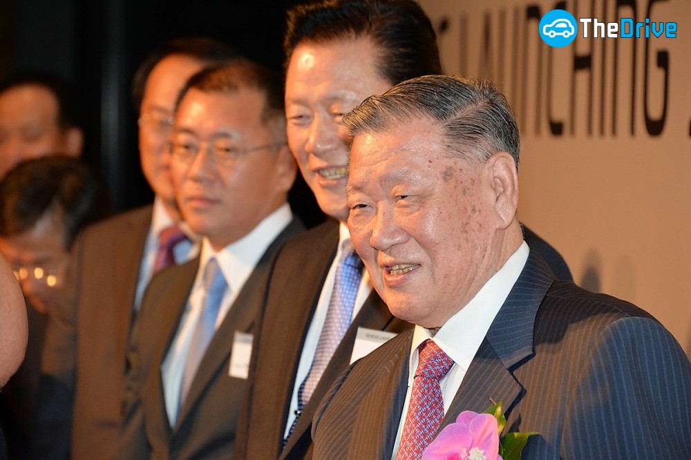 현대차그룹 정몽구 회장과 임원들