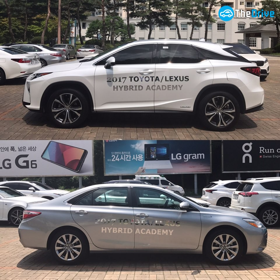렉서스 RX450h(위), 토요타 캠리(아래)