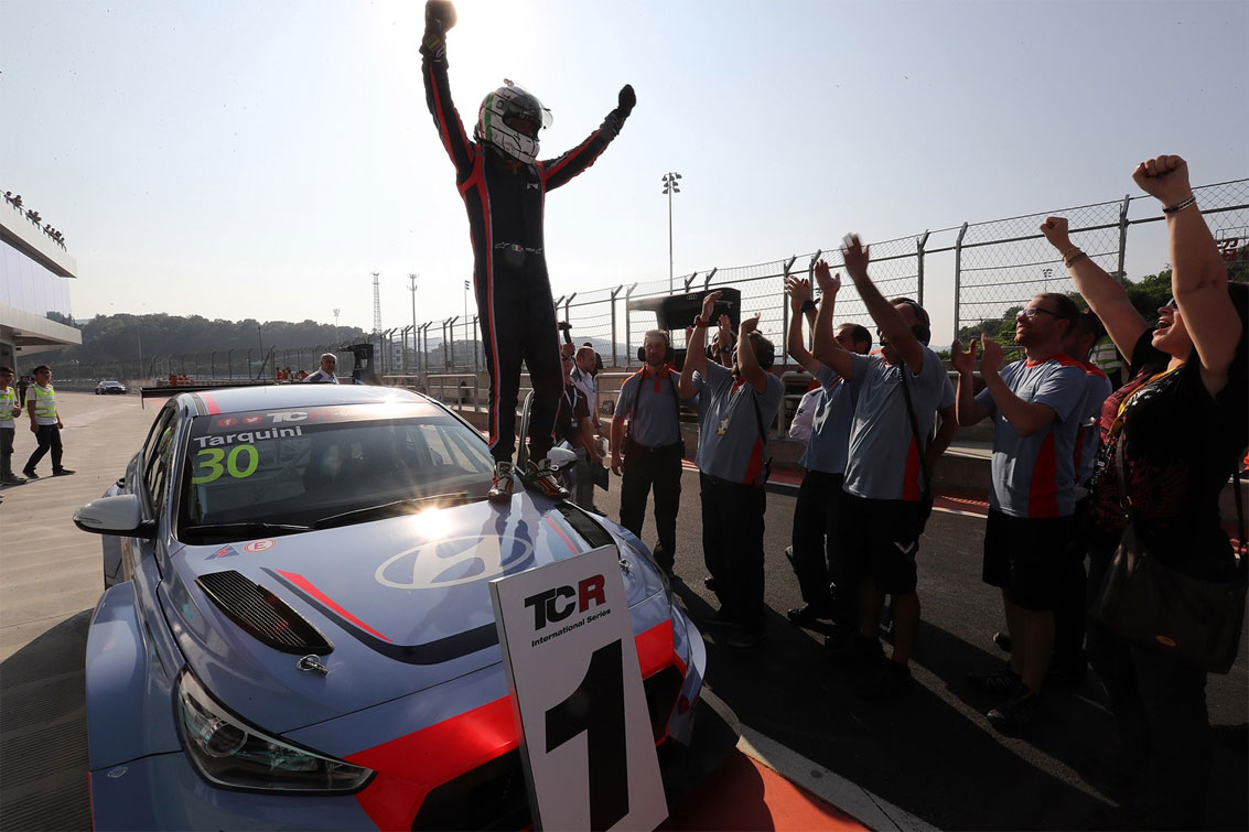 현대차 첫 서킷용 경주차 'i30 N TCR' TCR 인터내셔널 시리즈 데뷔전 우승 / 현대차 제공