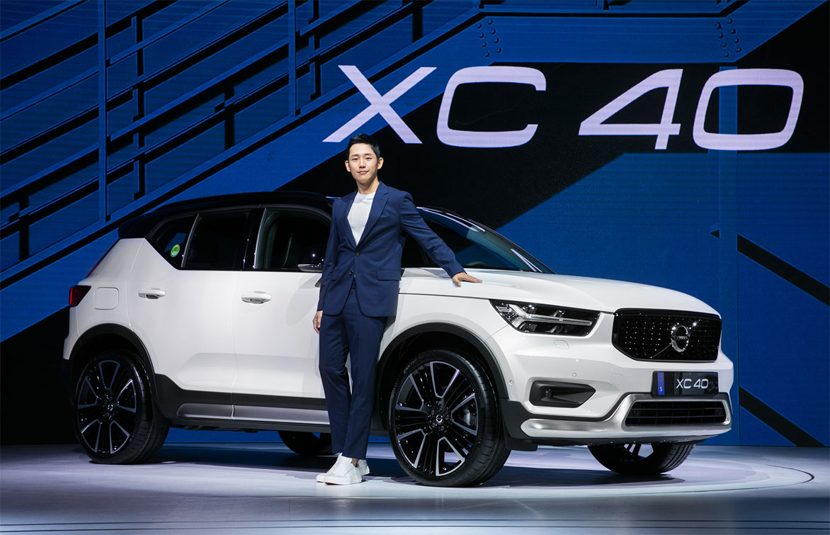 배우 정해인과 볼보 더 뉴 XC40 / 볼보자동차코리아 제공