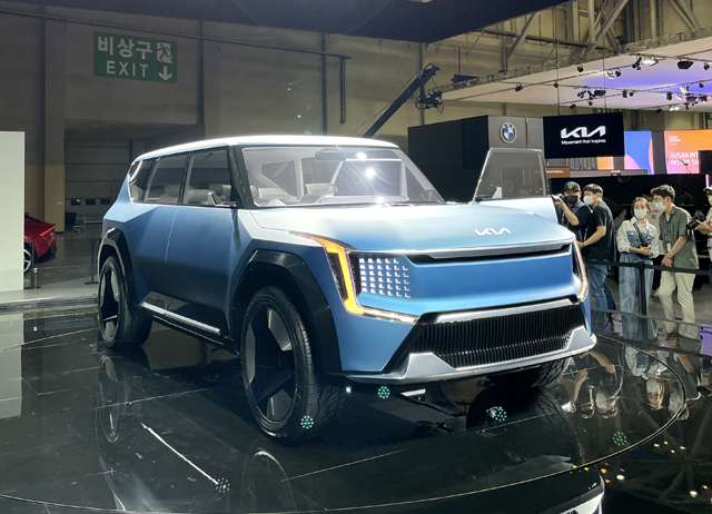 기아, 대형 전기 SUV 콘셉트카 '더 기아 콘셉트 EV9' / 부산 = 성열휘 기자