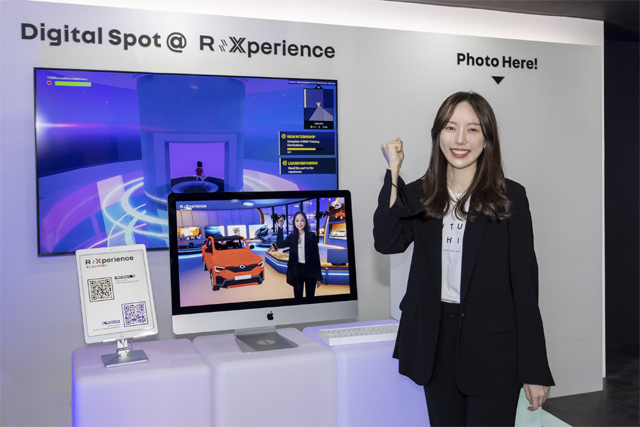 R: Xperience 존에서 운영 중인 'AI 아바타 체험 존' / 르노코리아자동차 제공