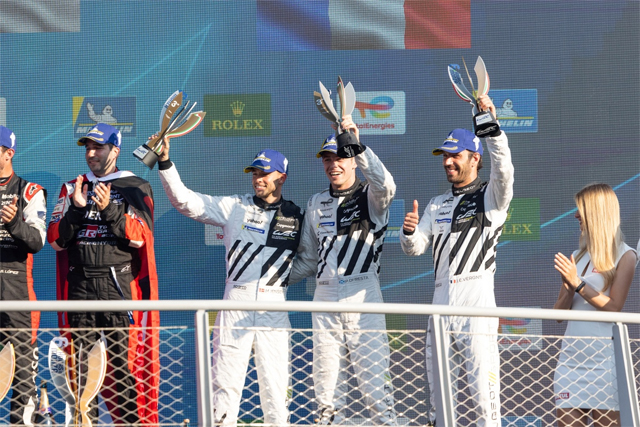 푸조 토탈에너지 팀 (왼쪽부터) 미켈 옌센, 폴 디 레스타, 장 에릭 베르뉴 / 스텔란티스코리아 제공