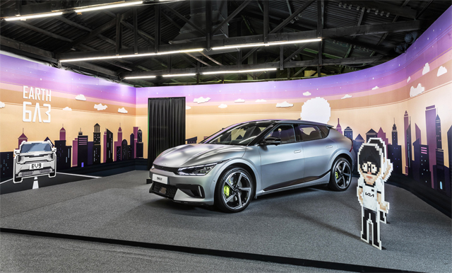기아 EV6가 전시돼 있는 '지구 6A3' 내부 모습 / 기아 제공