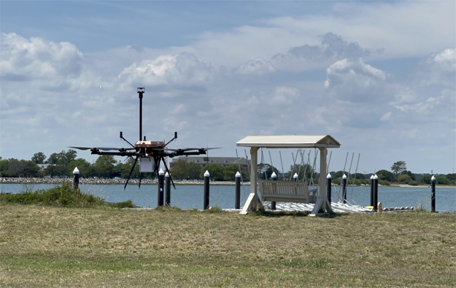 파블로항공이 지난달 미국 버지니아 햄프턴에서 NASA 실증 프로젝트에 참여하는 파트너사인 ResilienX, Trueweather, Spright, Longbow, Blueflite와 함께 풍속 데이터 확보를 위해 가시권 비행을 진행했다. / 파블로항공 제공