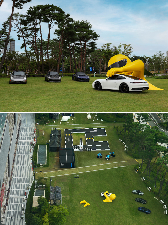 포르쉐코리아, 롯데월드타워서 글로벌 아트워크 '드림 빅' 전시