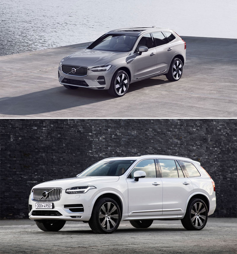 볼보 XC60(위)과 XC90(아래) / 볼보자동차코리아 제공