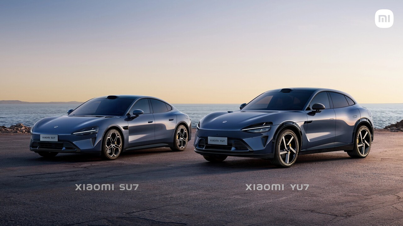 샤오미의 전기 세단 SU7(왼쪽)과 전기 SUV YU7(오른쪽) / 샤오미 제공