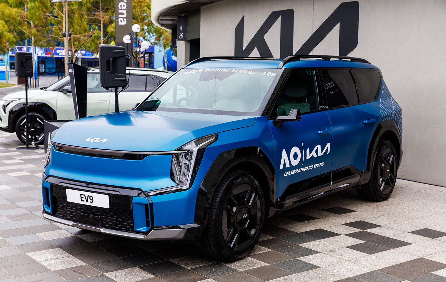 대회 공식 차량 중 하나인 EV9 / 기아 제공