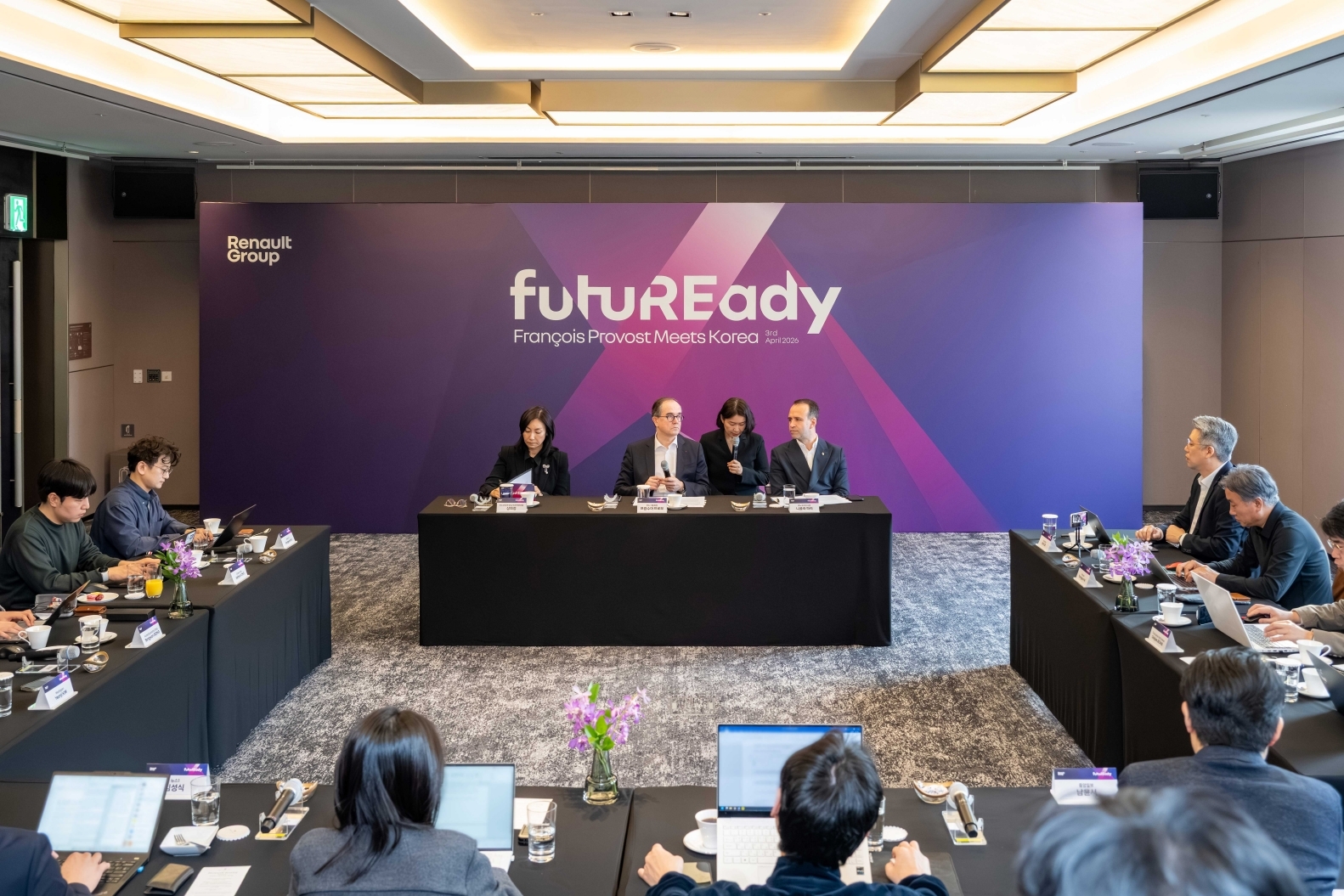 지난 3일 열린 르노그룹 기자 간담회 현장 / 한국자동차전문기자협회 제공